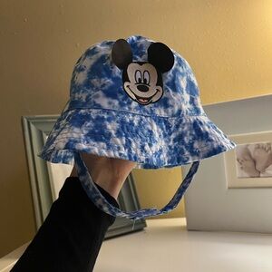 Disney Blue and White Kids Bucket Hat with Character